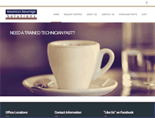 Tablet Screenshot of americanbeveragesolutions.com